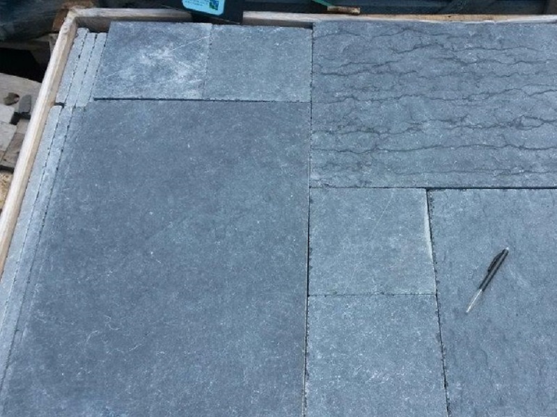 dalle calcaire bleu cristal